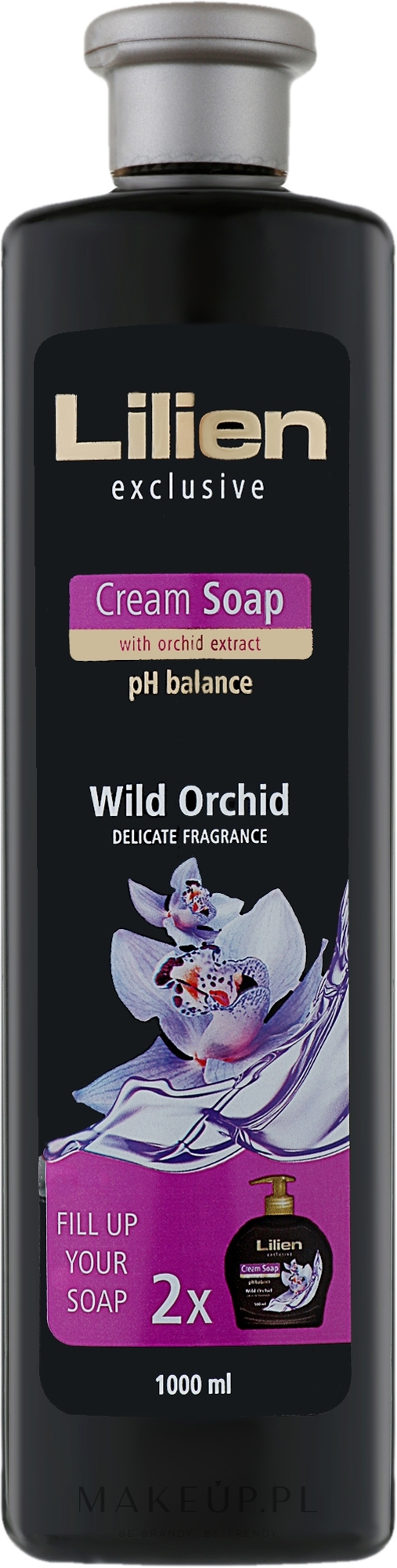 Kremowe mydło w płynie Dzika orchidea - Lilien Wild Orchid Cream Soap (wymienny wkład) — Zdjęcie 1000 ml