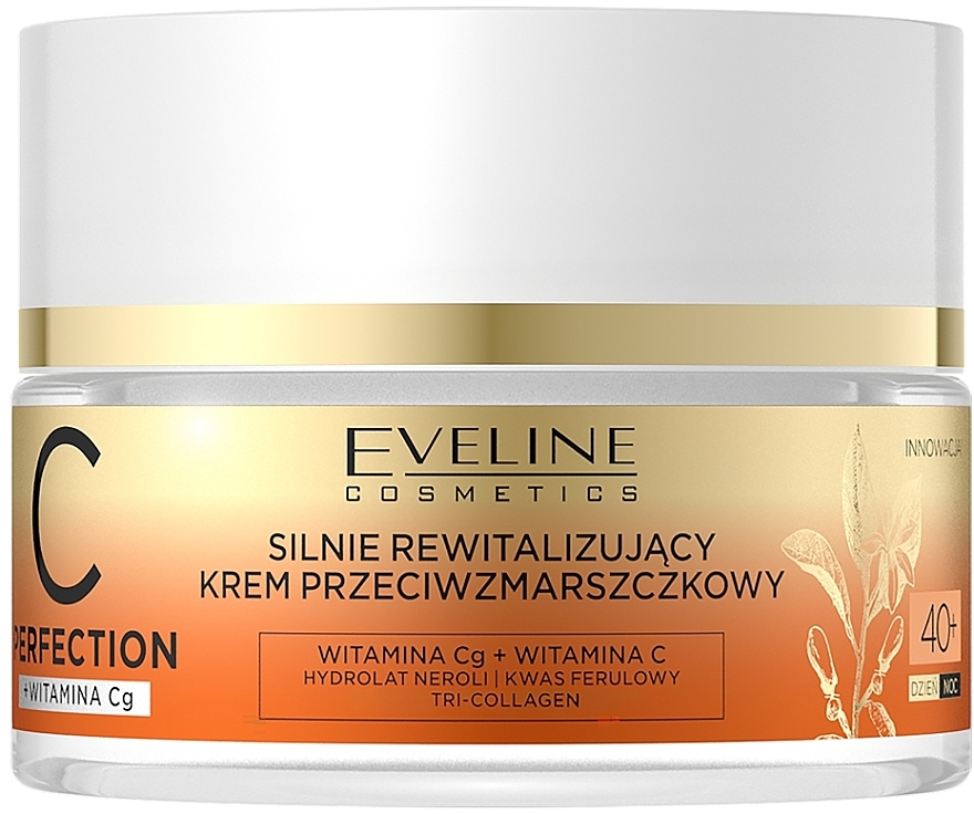 Rewitalizujący krem przeciwzmarszczkowy 40+ - Eveline Cosmetics C Perfection Revitalizing Anti-Wrinkle Cream — Zdjęcie N2