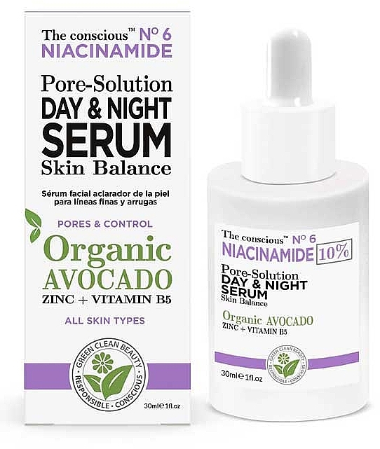Serum do twarzy - Biovene The Conscious Niacinamide Pore Solution Day & Night Serum — Zdjęcie N1