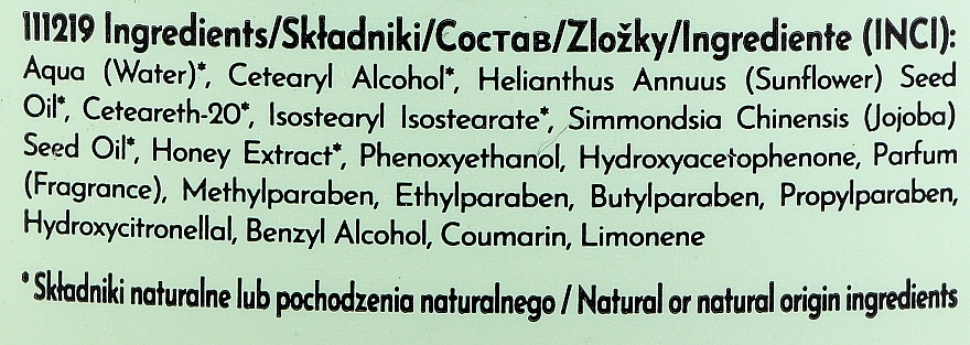 Naturalnie regenerujący krem do ciała Dzika pszczoła - Vollare — Zdjęcie N2