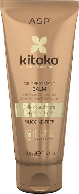Balsam do włosów na bazie oleju - Affinage Salon Professional Kitoko Oil Treatment Balm — Zdjęcie N1