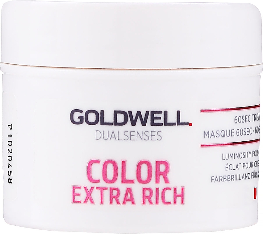 Nabłyszczająca maska do włosów farbowanych - Goldwell DualSenses Color Extra Rich 60sec Treatment