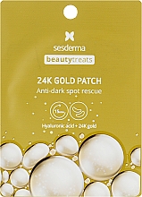 Hydrożelowe płatki pod oczy - SesDerma Laboratories Beauty Treats 24k Gold Eye Patch — Zdjęcie N1