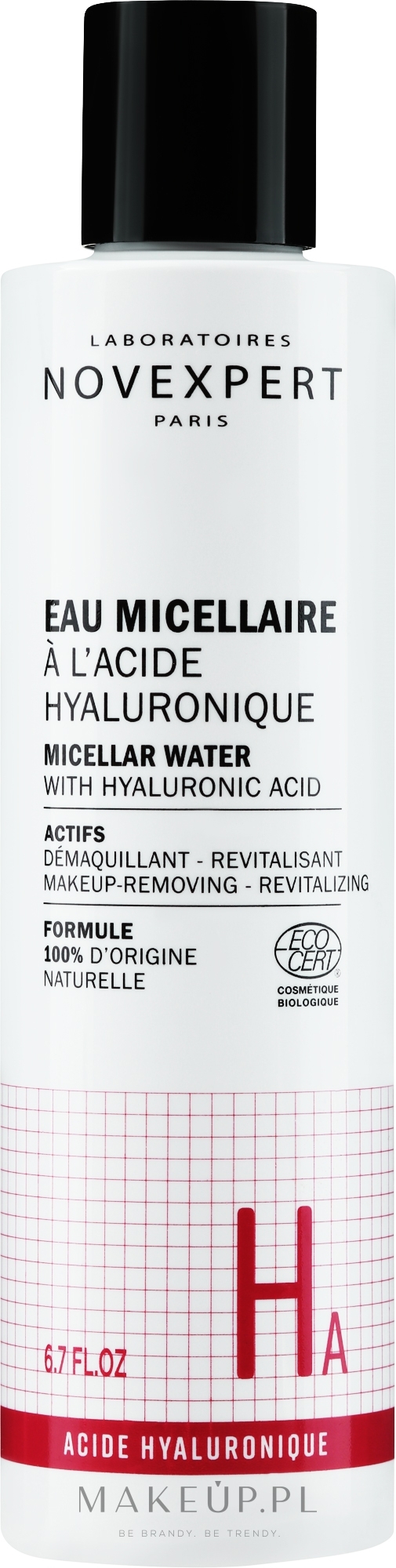 Woda micelarna z kwasem hialuronowym - Novexpert Hyaluronic Acid Micellar Water — Zdjęcie 200 ml NEW