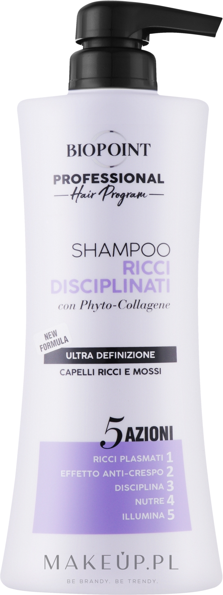 Szampon do włosów kręconych z kolagenem - Biopoint Ricci Disciplinati Shampoo  — Zdjęcie 400 ml