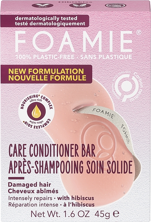 Odżywka do włosów - Foamie Hibiskiss Care Conditioner Bar — Zdjęcie N1