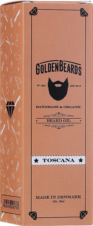 Zestaw do pielęgnacji brody - Golden Beards Starter Beard Kit Toscana (balm/60ml + oil/30ml + shm/100ml + cond/100ml + brush) — Zdjęcie N5
