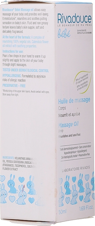 WYPRZEDAŻ Olejek do masażu dla niemowląt - Rivadouce Baby Body Massage Oil * — Zdjęcie N2