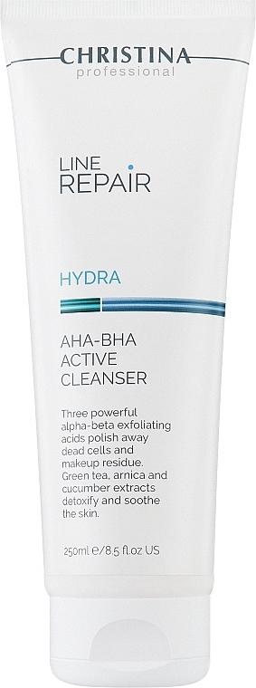 Żel do mycia twarzy z kwasami AHA-BHA - Christina Line Repair Hydra AHA-BHA Active Cleanser