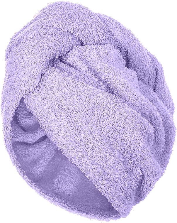 Ręcznik turban do włosów, fioletowy - MAKEUP Hair Towel 