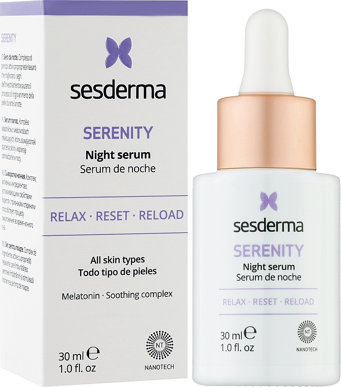 Serum do twarzy na noc - SesDerma Laboratories Serenity Serum — Zdjęcie N2