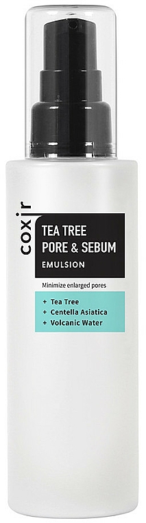 Normalizująca emulsja do twarzy z ekstraktem z drzewa herbacianego - Coxir Tea Tree Pore & Sebum Emulsion
