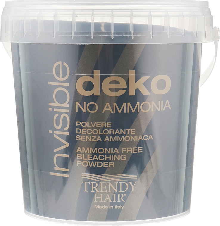 Proszek do rozjaśniania włosów, niebieski - Trendy Hair Invisible Deko Ammonia Free Bleaching Powder — Zdjęcie N1