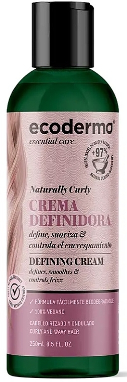 Krem do stylizacji włosów kręconych - Ecoderma Naturally Curly Defining Cream — Zdjęcie N1