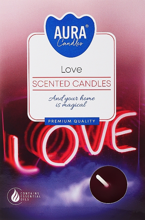 Zestaw podgrzewaczy Miłość - Bispol Love Scented Candles — Zdjęcie N1