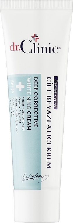 Wybielający krem ​​do twarzy - Dr. Clinic Deep Corrective Whitening Cream