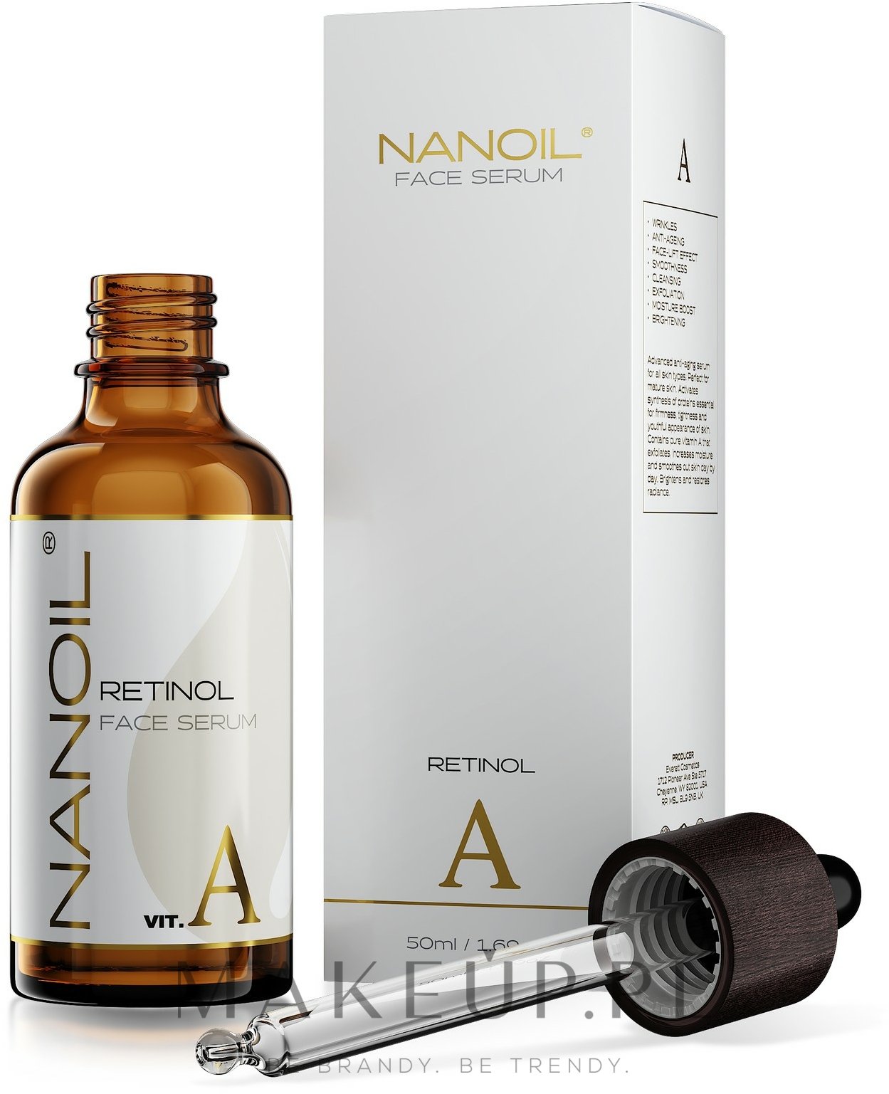Nanoil Face Serum Retinol Odmładzające Serum Do Twarzy Z Retinolem Makeuppl 8291