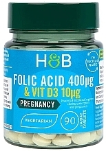 Kup Suplement diety Kwas foliowy z witaminą D3 - Holland & Barrett Folic Acid 400mcg with Vit D3 10mcg