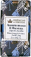 Naturalne mydło Bawełna i Wanilia - Essencias De Portugal White Cotton & Vanilla Sunted Soap — Zdjęcie N1