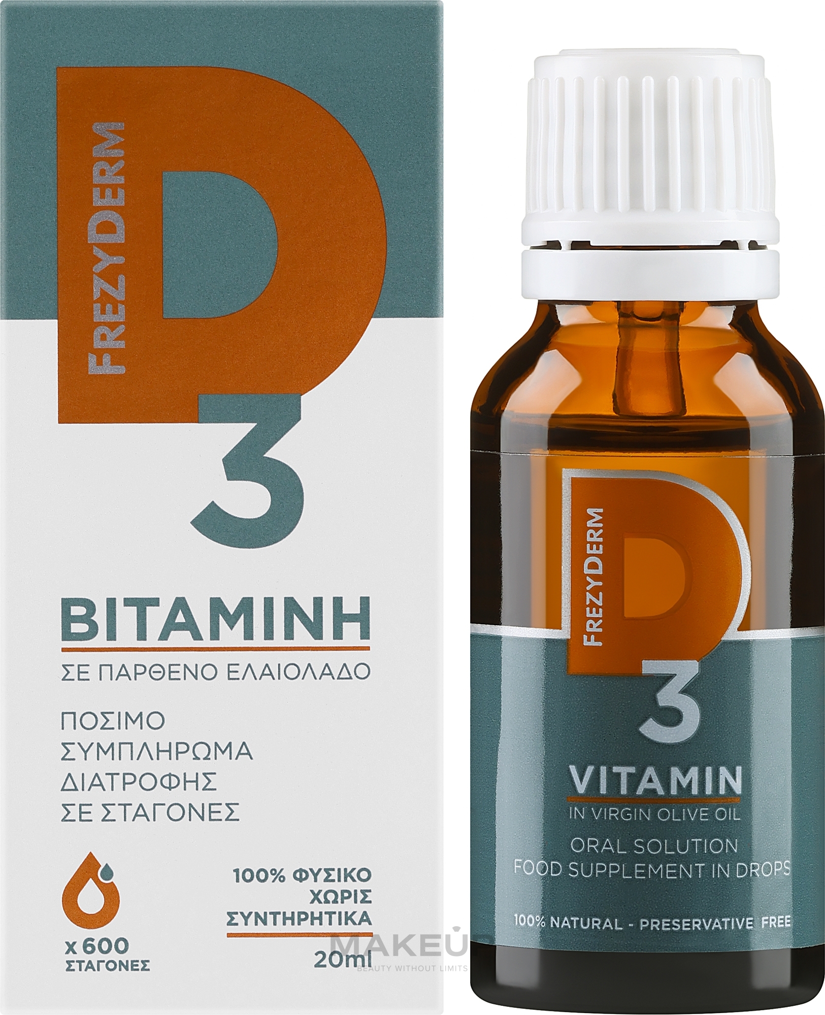 Suplement diety Witamina D3 - Frezyderm Vitamin D3 Drops — Zdjęcie 20 ml