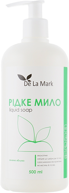 Mydło w płynie Zielone jabłko - DeLaMark Liquid Soap 