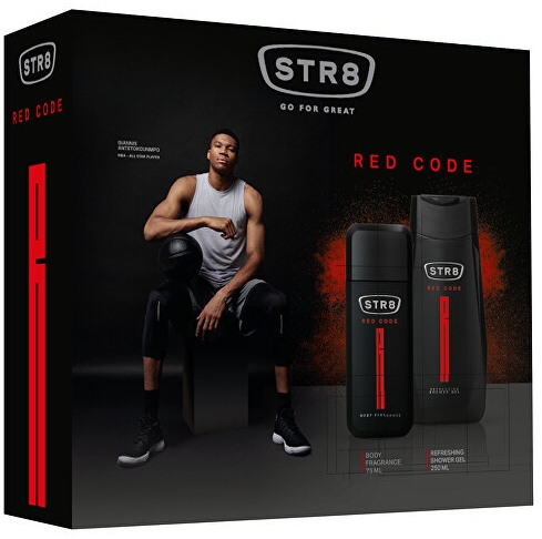 STR8 Red Code - Zestaw (deo/spray 75 ml + sh/gel 250 ml) — Zdjęcie N1