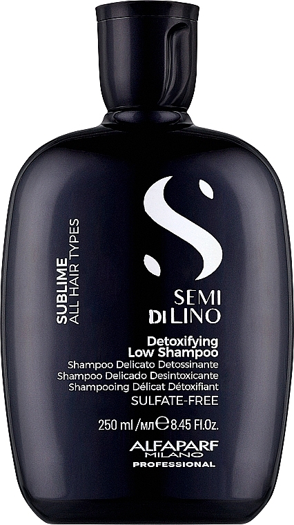 Szampon do wszystkich rodzajów włosów - Alfaparf Semi Di Lino Sublime Detoxifying Low Shampoo — Zdjęcie N1