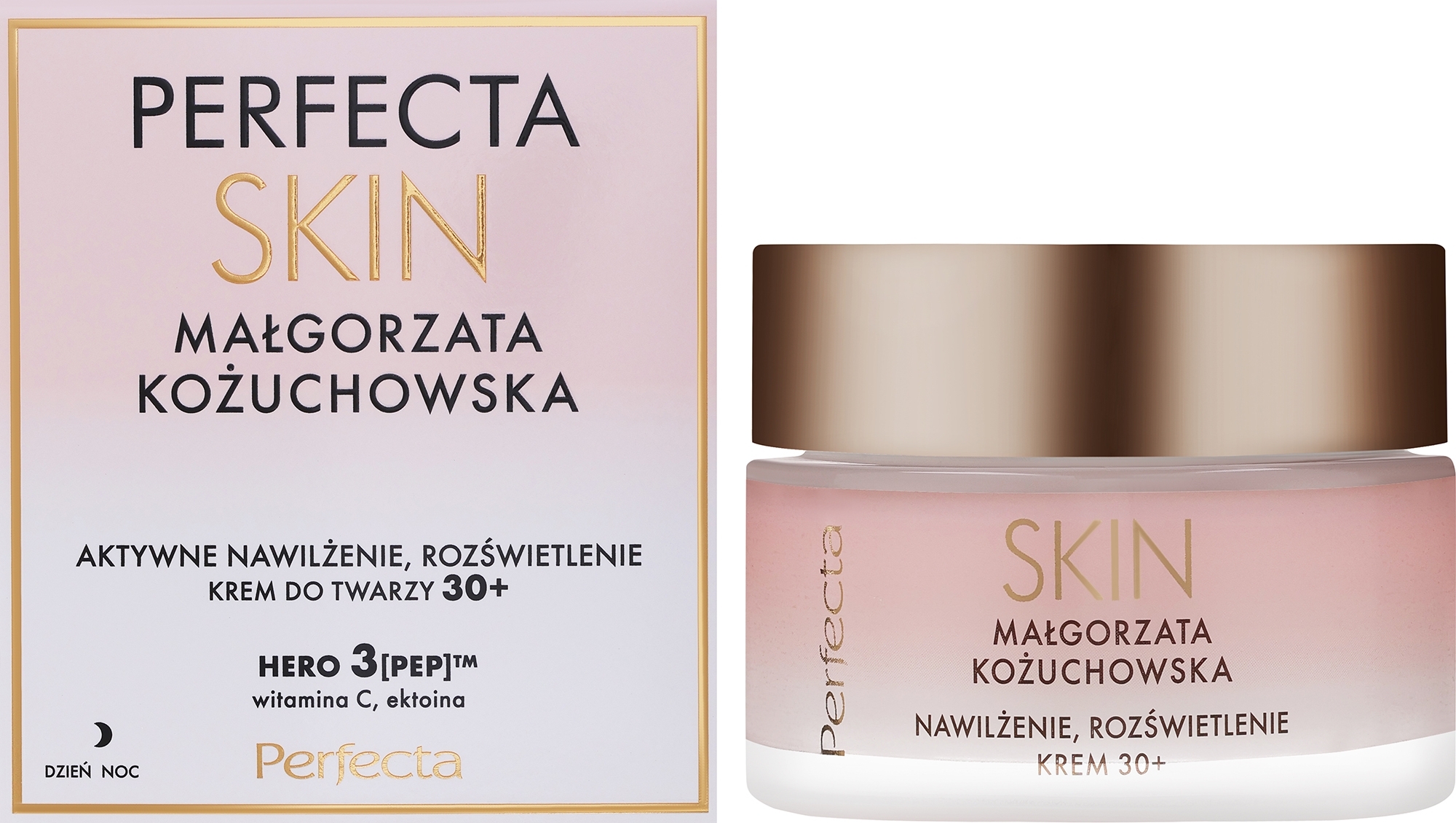 Nawilżający i rozjaśniający krem do twarzy 30+ - Perfecta Skin — Zdjęcie 50 ml