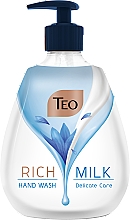 Kup Mydło glicerynowe w płynie o działaniu nawilżającym - Teo Milk Rich Tete-a-Tete Delicate Rose Liquid Soap