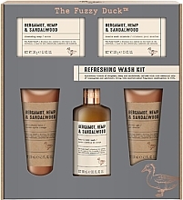 Kup Zestaw, 5 produktów - Baylis & Harding The Fuzzy Duck Bergamot Hemp & Sandalwood Refreshing Wash Kit Gift Set