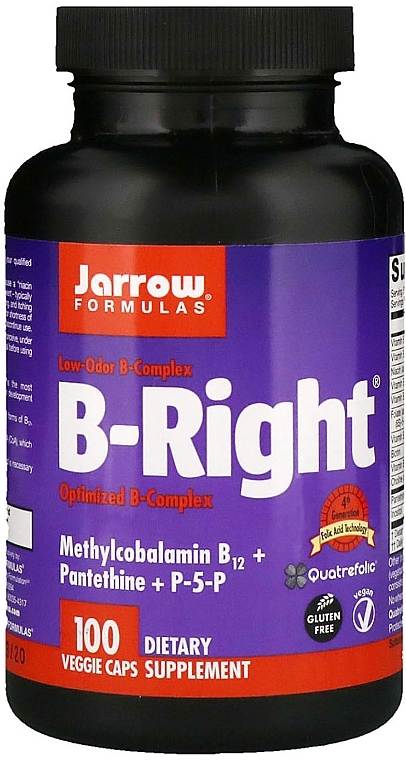 Suplementy odżywcze - Jarrow Formulas B-Right — Zdjęcie N2