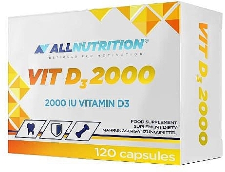 PREZENT! Witamina D3 - AllNutrition Vitamin D3 2000 — Zdjęcie N1