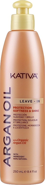 Krem do stylizacji włosów - Kativa Argan Oil Leave-In — Zdjęcie N1