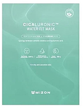 Nawilżająca maska do twarzy w płachcie - Mizon Cicaluronic Water Fit Mask — Zdjęcie N1