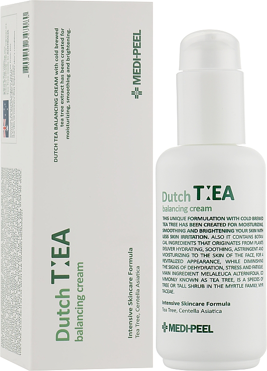 Balansujący krem ​​do twarzy z drzewem herbacianym - MEDIPEEL Dutch Tea Balancing Cream — Zdjęcie N2