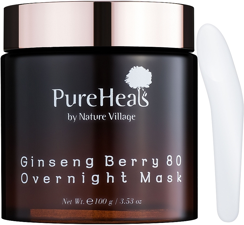Energetyzująca maska na noc z ekstraktem z owoców żeń-szenia - PureHeal's Ginseng Berry 80 Overnight Mask — Zdjęcie N2