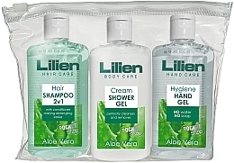 Kup Zestaw (sh/cond 100 ml + sh/gel 100 ml + h/gel 100 ml) - Lilien Travel Set Of Cosmetics 