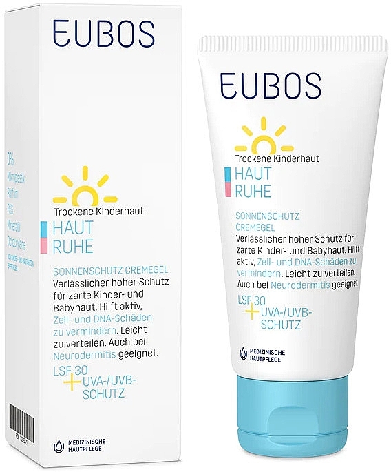 Krem przeciwsłoneczny dla dzieci - Eubos Med Haut Ruhe UV Protection & Care SPF30 — Zdjęcie N1