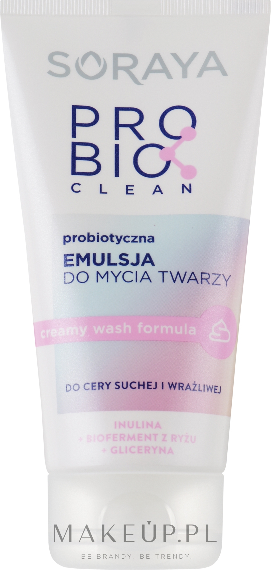 Emulsja do mycia twarzy do cery suchej i wrażliwej - Soraya Probio Clean — Zdjęcie 150 ml