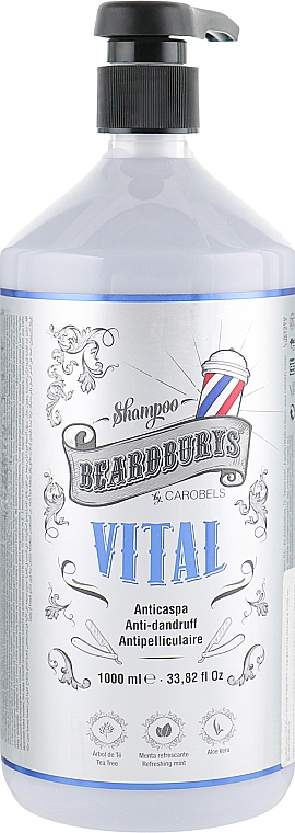 Szampon przeciwłupieżowy z efektem peelingującym - Beardburys Vital Shampoo — Zdjęcie N5