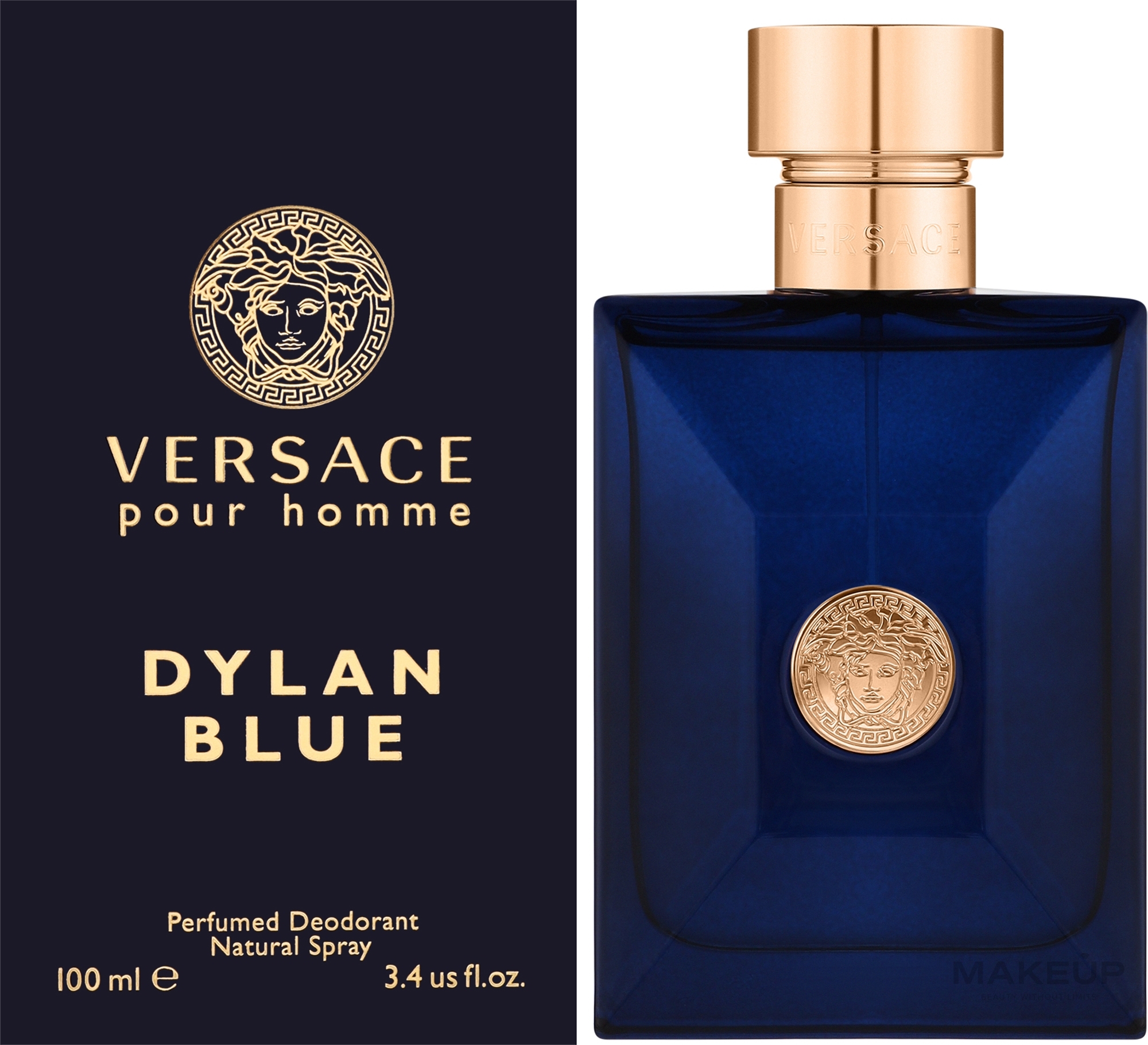 Versace Dylan Blue Pour Homme - Perfumowany dezodorant w sprayu dla mężczyzn  — Zdjęcie 100 ml