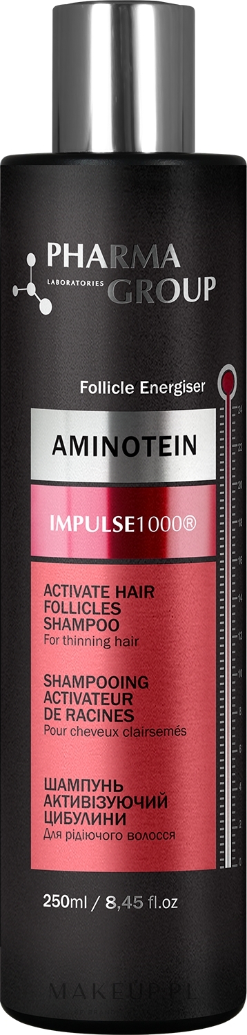 Szampon-aktywujący mieszki włosowe - Pharma Group Laboratories Aminotein + Impulse 1000 Shampoo — Zdjęcie 250 ml