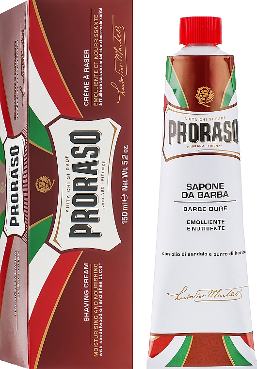 Zestaw do golenia dla mężczyzn - Proraso Classic Shaving Metal Red Primadopo (bsh/cr 100 ml + shv/cr 150 ml + ash/cr 100 ml) — Zdjęcie N5