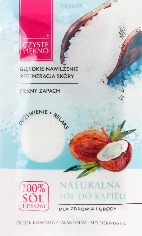 Naturalna sól do kąpieli z olejem kokosowym - Czyste Piękno — Zdjęcie N1