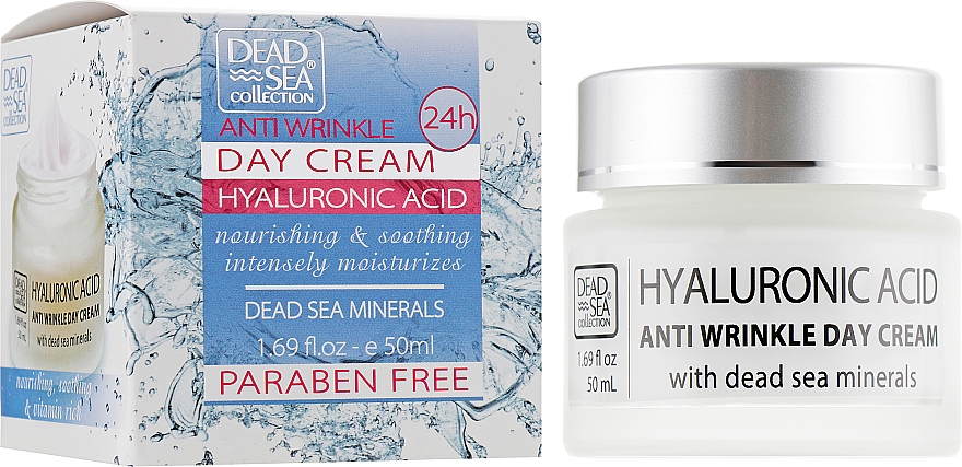 Przeciwzmarszczkowy krem na dzień - Dead Sea Collection Hyaluronic Acid Anti-Wrinkle Day Cream