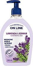 Kup Kremowe mydło w płynie Lawenda i jedwab - On Line Lavender & Silk Creamy Hand Wash