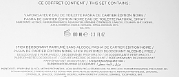 Cartier Pasha de Cartier Edition Noire - Zestaw (edt 100 ml + deo 75 ml) — Zdjęcie N4