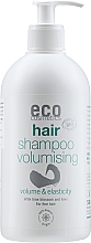 Szampon do włosów zwiększający objętość z kwiatem lipy i kiwi - Eco Cosmetics Hair Shampoo Volumising Volume & Elasticity — Zdjęcie N1