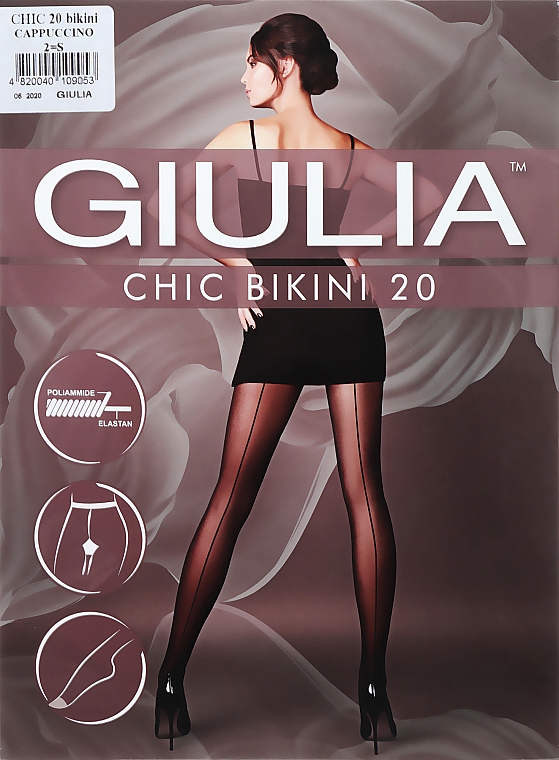 Rajstopy damskie Chic Bikini, 20 DEN, cappuccino - Giulia — Zdjęcie N1