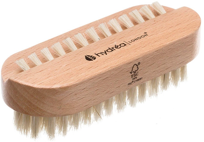 Szczoteczka do rąk i paznokci z naturalnym włosiem, średnia twardość - Hydrea London Hand + Nail Brush With Natural Bristle — Zdjęcie N1